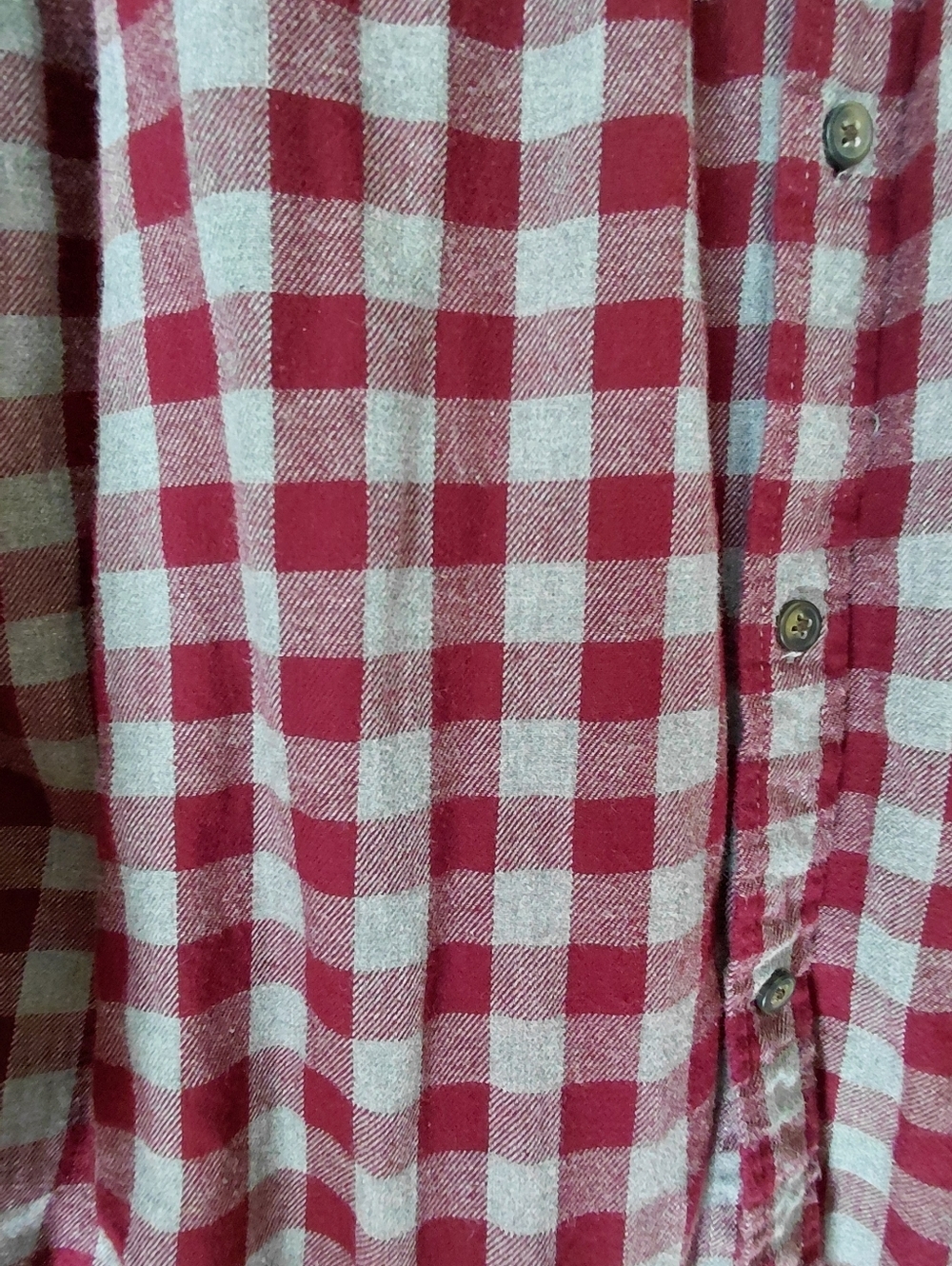 Maroon & Gray Check Button-Up Shirt - Picture 3 of 7